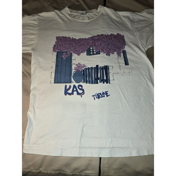 Vintage Kas Turkey Graphic Tee White T-Shirt Souvenir Summer Child Tag Adult... - Picture 2 of 9